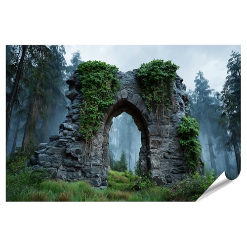 Poster d'arche mystique : grand tableau mural islandburner contre les murs vides