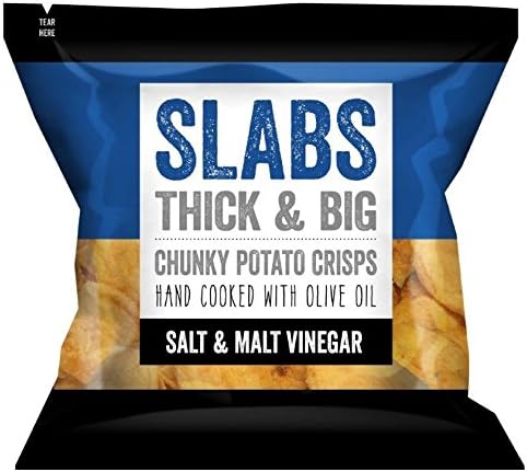 Salt & Malt Vinegar Thick & Big Potato Crisps 14 x 80g Packs