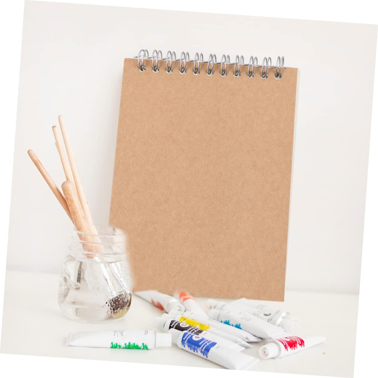 Kraft Notizbuch 12stücke Braun Papier Spiralheft Blanko Schulanfang Party