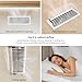 2 Pcs Adjustable Air Vent Deflectors Transparent Registers Retractable Design Wind Guide No Dripping No Tool Magnetic Installation​ for Home Use(Transparent Color)