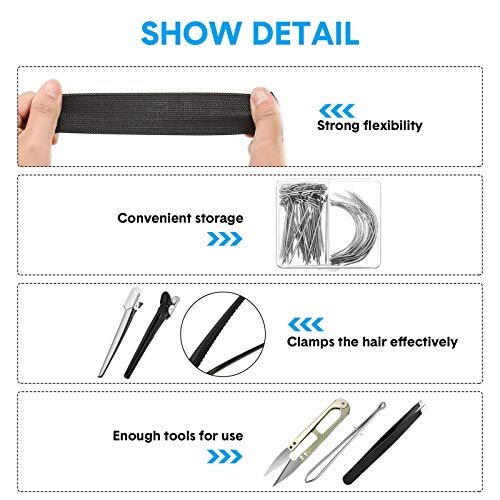 Wig Making Cap Pins Needles Set, Dome Mesh Lace Wig Cap 70 Pieces T