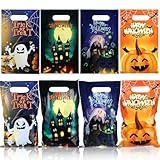 LEMESO ハロウィン 袋 50枚 お菓子袋 ラッピング 袋 小分け プチギフト キャンディ チョコレート 包装 配る用 バッグ 大量 景品 プレゼント らっぴんぐ ふくろ ギフトバッグ お菓子入れ物