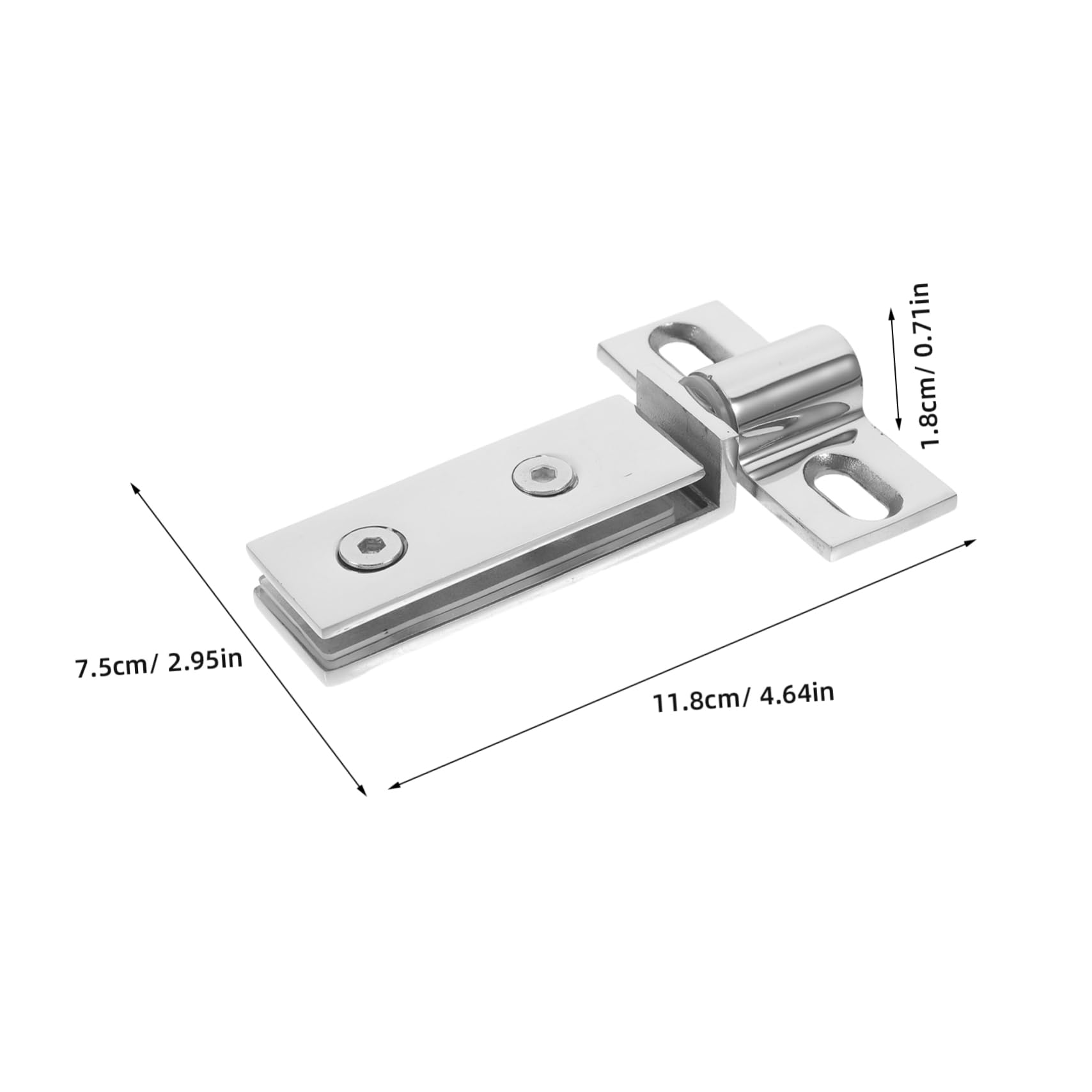 OSALADI Cabinet Door Hinge Stainless Steel Pivot Hinge for Glass Inserts Secure Fit Easy Adjustment Shower