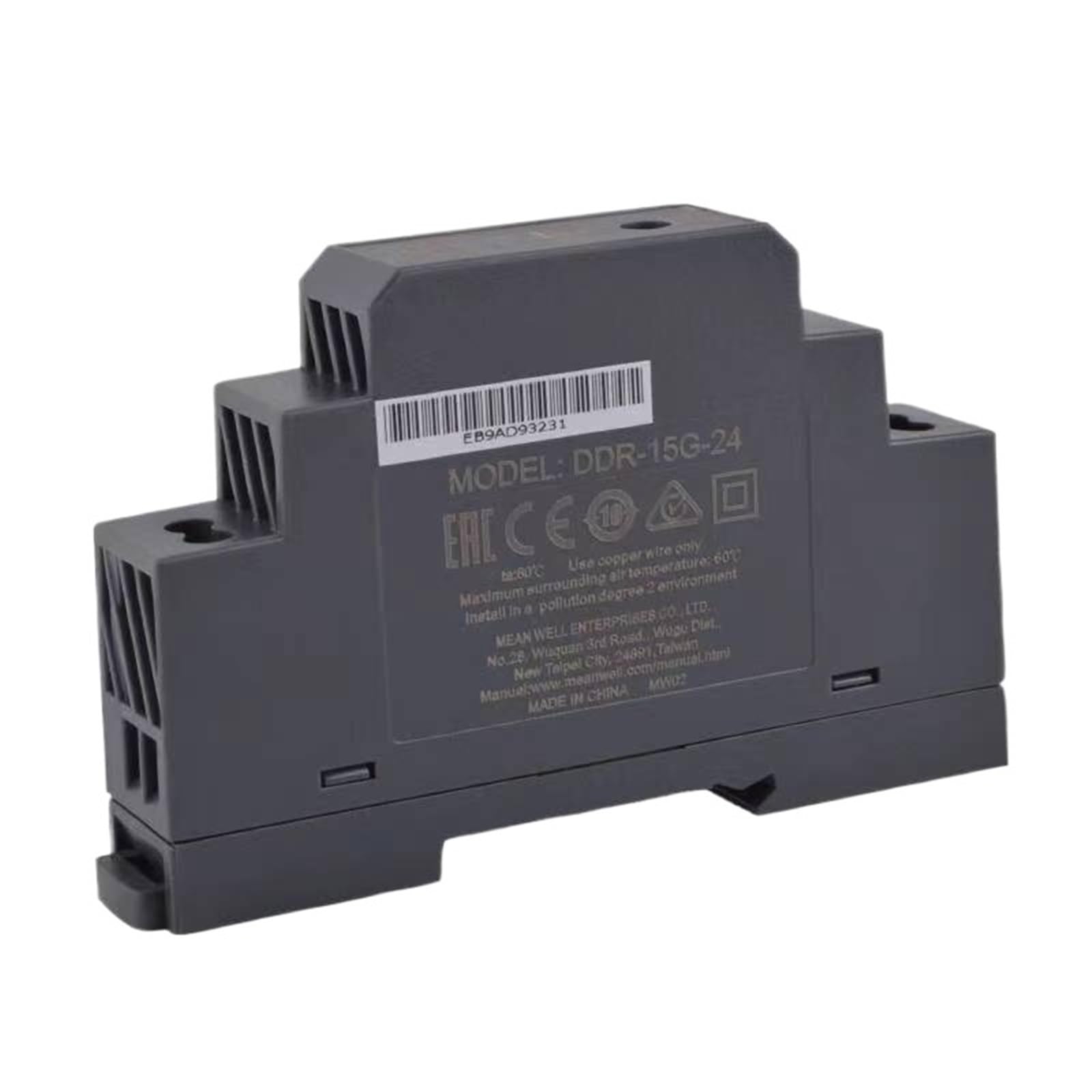 PWANUIGTE 1PCS DDR-15G-24 O/P +24V0.63A 15W DIN Rail Type DC-DC Converter Single Output Switching Power Supply