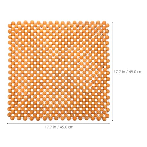 Coussin de siège auto avec massage dorsal en perles de bois et housse ventilée - 2