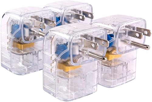 Clamper Protector de sobretensiones de una sola toma de corriente en ángulo recto y ahorro de espacio, 1800 julios, 1875 W, para TV, PC, Xbox, PS5,