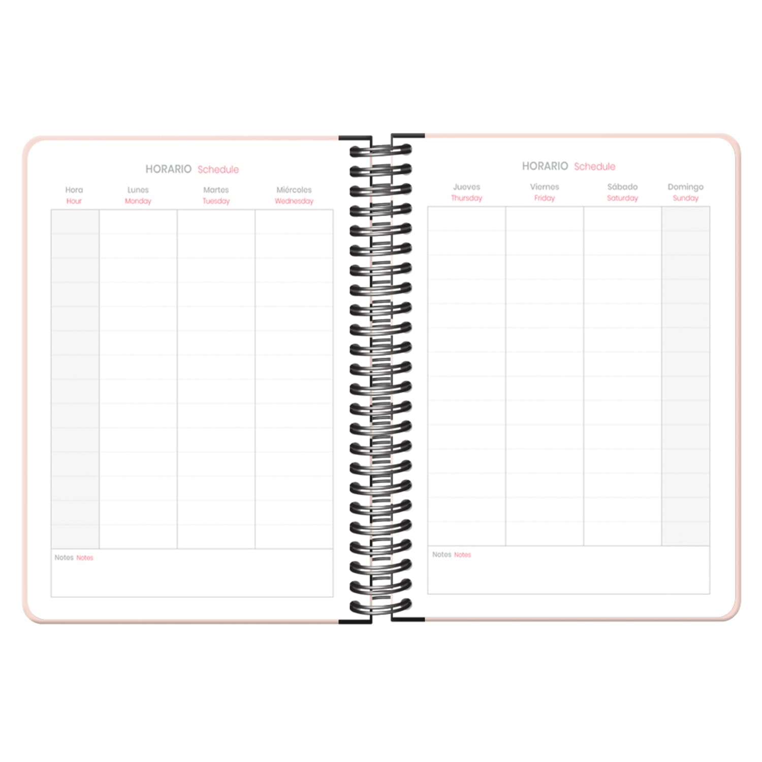 Dohe, School Diary 2024 2025, Week View, Size A5 (15 x 21 cm), Ring Closure and Rubber, Spanish and English, 4 Sticker Pages - Image 3