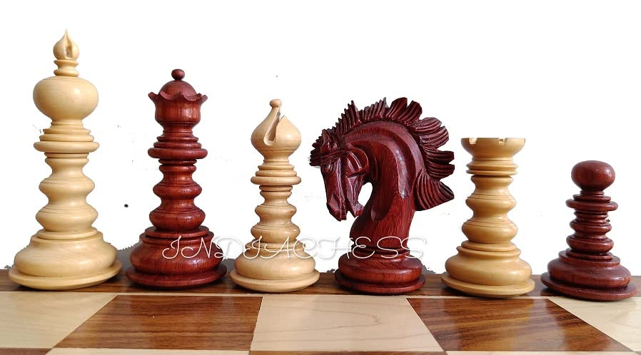 Jeu d'échecs Savano en bois de padouk : finis les pions qui tombent
