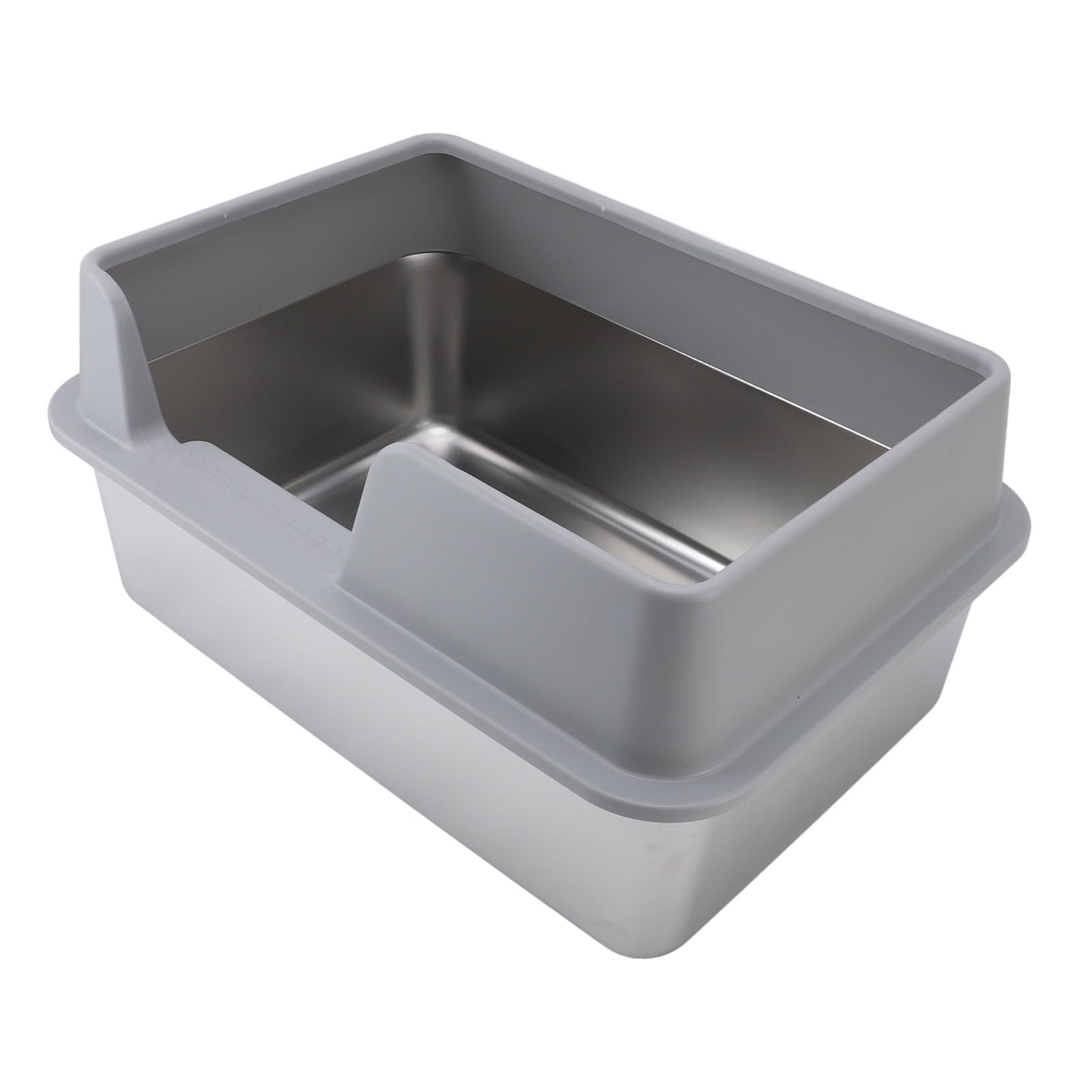 Roestvrij Stalen Kattenbak Met Open Bovenkant, Hoge Zijkant Anti-spat Metalen Uitvoering, Groot Met Schep, 19,7 X 13,8 X 9,8 Inch, Voor Kleine En Middelgrote Katten (Large Roestvrij Stalen Kattenbak Met Open Bovenkant, Hoge Zijkant Anti-spat Metalen Uitvoering, Groot Met Schep, 19,7 X 13,8 X 9,8 Inch, Voor Kleine En Middelgrote Katten (Large