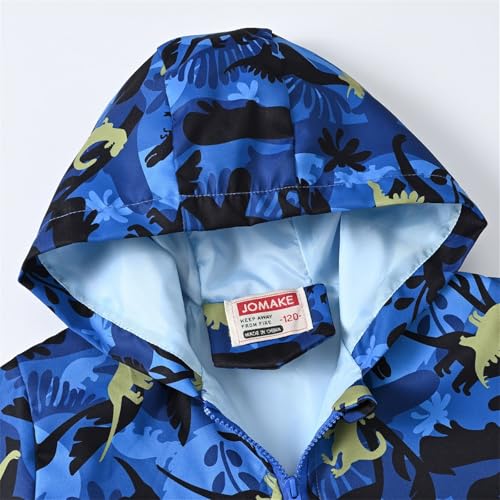 Kids Girls Waterproof Windproof Jacket Long Sleeve Full Zip Up Hoodie Boys Cool Print Lightweight Coat Jackets Clothes3