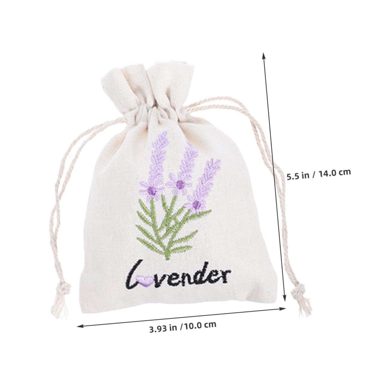 Cabilock 5pcs Sachet Empty Bags: Lavender Fabric Muslin Bags with Drawstring Fragrance Sachets Candy Pouch Refillable for Lavender Spice Jewelry