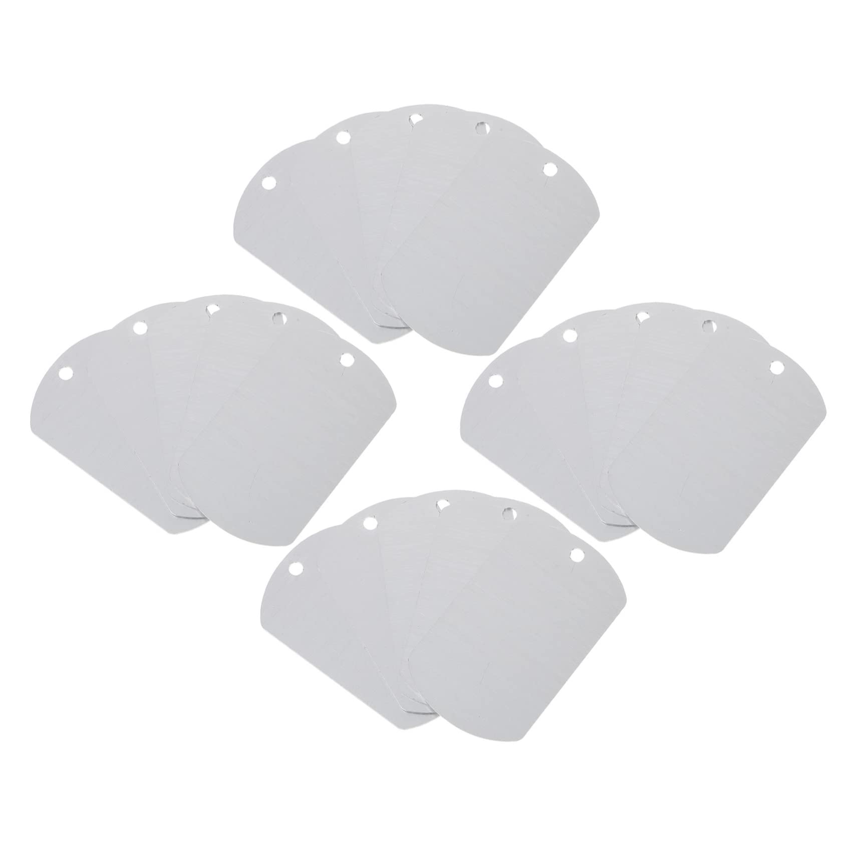 ifundom 3 Set Tag Di Identificazione Del Cane Targhetta Identificativa Per Animali Domestici Etichetta Cucciolo Tag Del Cane Tag Id Cani Gatti Silver Alluminio 20 Pezzi*3