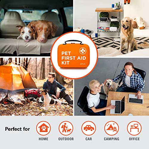 ARCA PET Cat & Dog First Aid Kit Home Office Travel Car Emergency Kit Pet Travel Kit – 100 Pieces with Emergency Collar… - Image 5