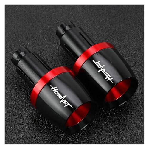 DACONGI Embout Guidon pour HONDA CB750 Hornet 2023-2025, Aluminium CNC, Poignées, Capuchon, Réduit Vibrations, Facile à Installer (Red)