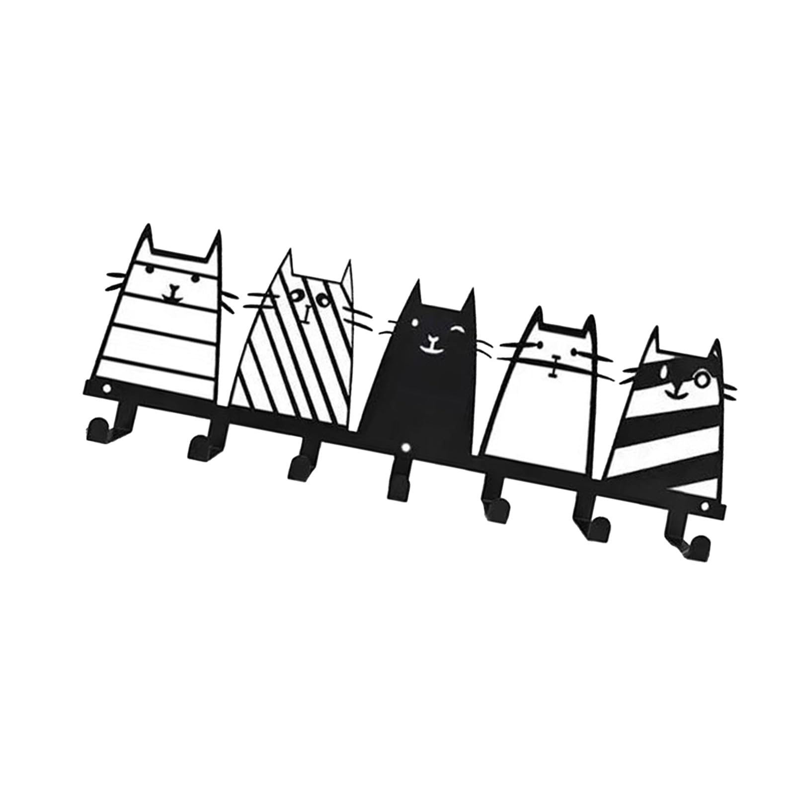 Henygen B Practical Lack Iron Wall Mount Hook Set Space Saving Hanger For Home Decoration And Practical Daily Use Holder Wall Mount