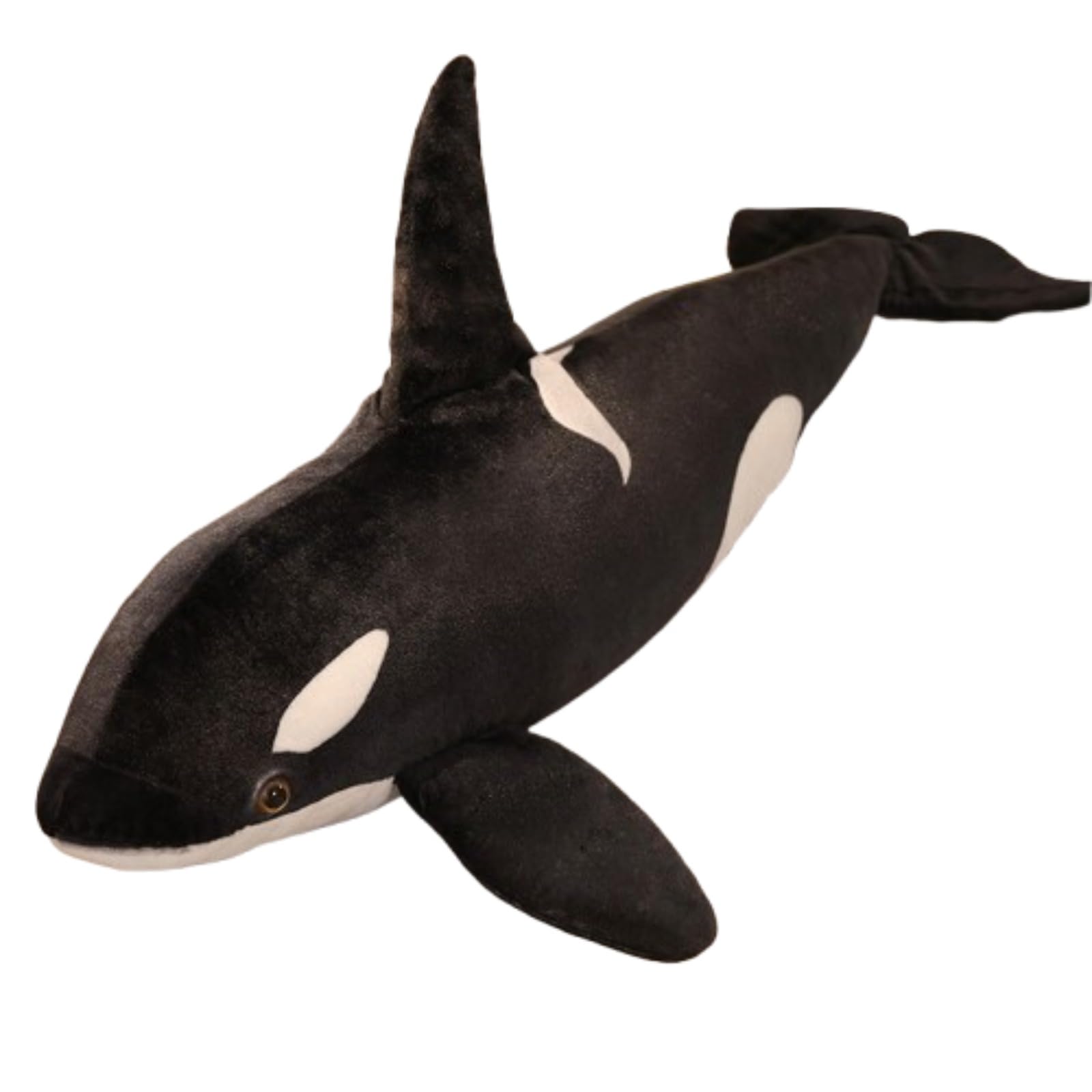 pluszowa zabawka, Pluszowa zabawka Orca, gigantyczna miękka przytulanka orka wypchane zwierzę dla dzieci dorośli, symulacja pluszowe zabawki(130 cm)