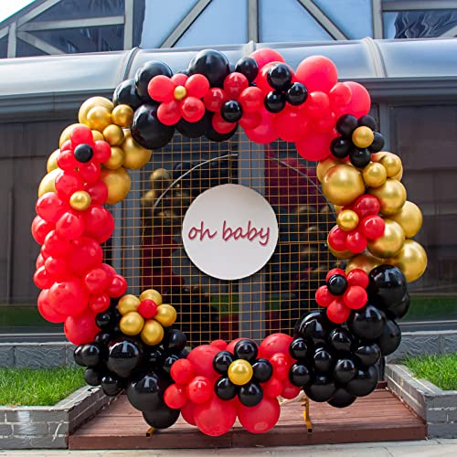 Image of 200pcs Red Balloons 5 Inch, Small Mini Latex Balloons for Party Birthday Baby Shower Anniversary Festival Arch Garland Decoration