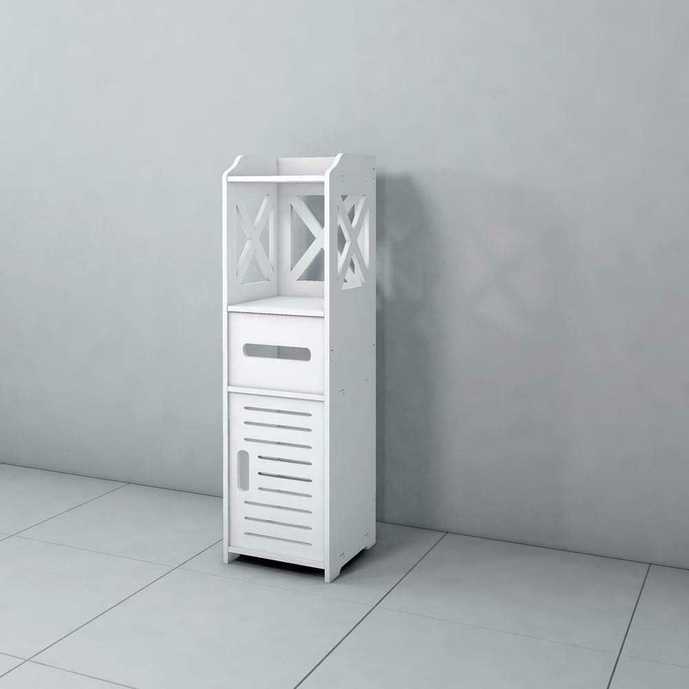 Modern Bathroom Over The Toilet Space Saver Cabinet Organizer Storage White