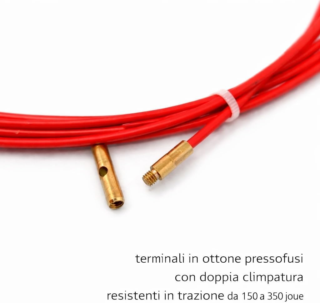 Profesjonalna sonda kablowa z włókna szklanego, prowadnica kabla elektrycznego. Ultra sztywna sprężyna elektryka. (3,6 mm x 7 metrów) modułowa wysuwana