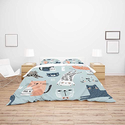 Housse de couette CHEHONG King microfibre de qualité supérieure parure de lit luxe