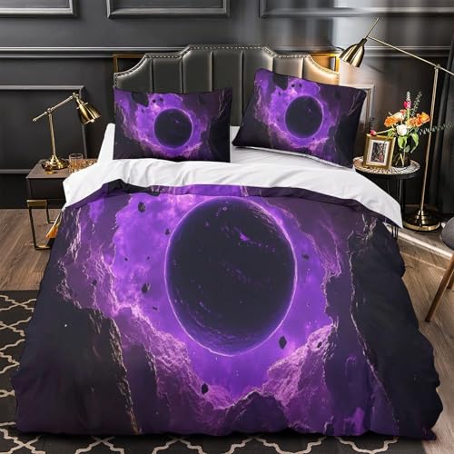 Housse de couette fermeture éclair violette pour en finir avec la corvée des draps difficiles