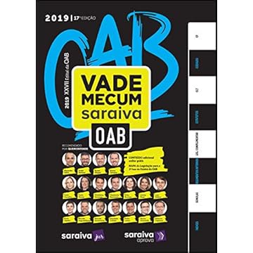 Capa do livro Vade Mecum OAB. 2019