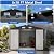 8x10 FT Outdoor Storage Shed, Metal Garden Shed with Lockable Door & Breathable Vent, Waterproof Outside Tool Shed for Patio, Backyard(Black