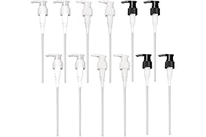 GORGECRAFT 12Pcs Refillable Shampoo Pump Bottles with Universal Dispensing Pump