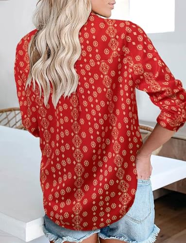 Magritta Long Sleeve Shirts for Women Fashion Button Down Blouse Tops2