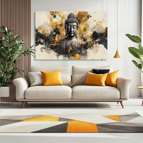 IHHGNB Cuadro de Buda con arte de pared moderno, impresión en lienzo, obra de arte para baño, oficina, dormitorio, sala de estar, decoración de pared (70 x 100 cm (28 x 39 pulgadas), sin marco)