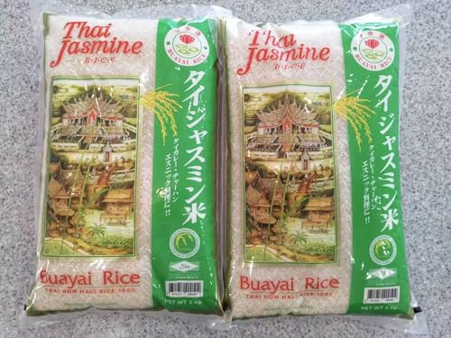 タイ ジャスミンライス 10kg 香り米 ジャスミン米 (5kg×2袋) タイ政府認証品 MFD管理品 Khao Hom Mali BUAYAI Thai Jasmine Rice ジャスミン米 タイ米 金泰蓮 泰国香米 タイ料理 エスニック料理 業務用のサムネイル