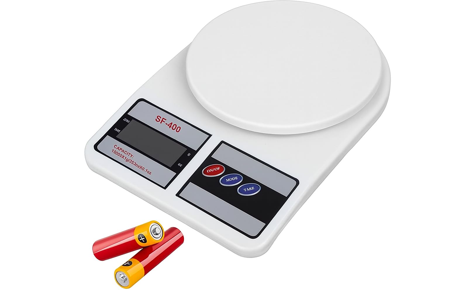 Electronic Digital Kitchen Scale 10kg with AAA Battery
