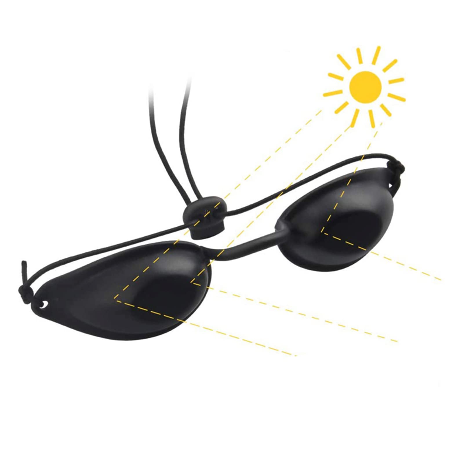 Gafas De Seguridad De Protección Láser, Gafas De Bronceado, Gafas De Protección Láser Para Pacientes Para Tratamiento Láser Cosmético, Depilación Ipl, Protección Uv, Gafas De Bronceado Ajustables