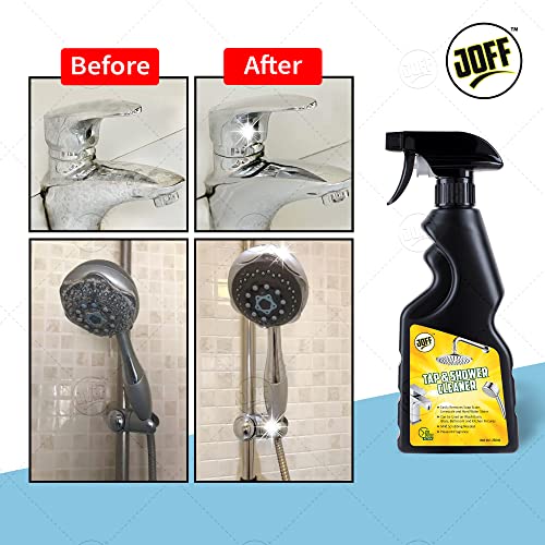 Image of JOFF Tap & Shower Cleaner - 250ml | Instantly Removes Limescale, Hard Water Stains & Soap Scum | Powerful Deep Cleaning for Sparkling Faucets & Showerheads - Fast Action, Streak-Free Shine & Easy Use