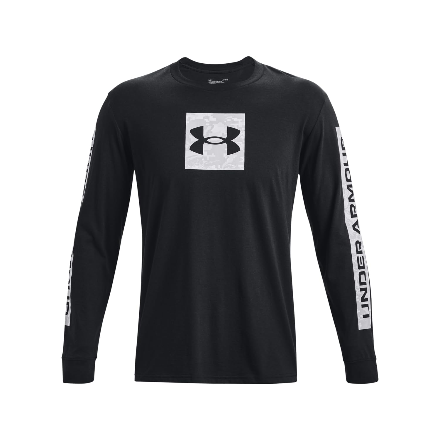 Under Armour Mens Long-Sleeve Graphi Men's Ua Camo Boxed Sportstyle Long Sleeve, Black, 1366464-002, XL