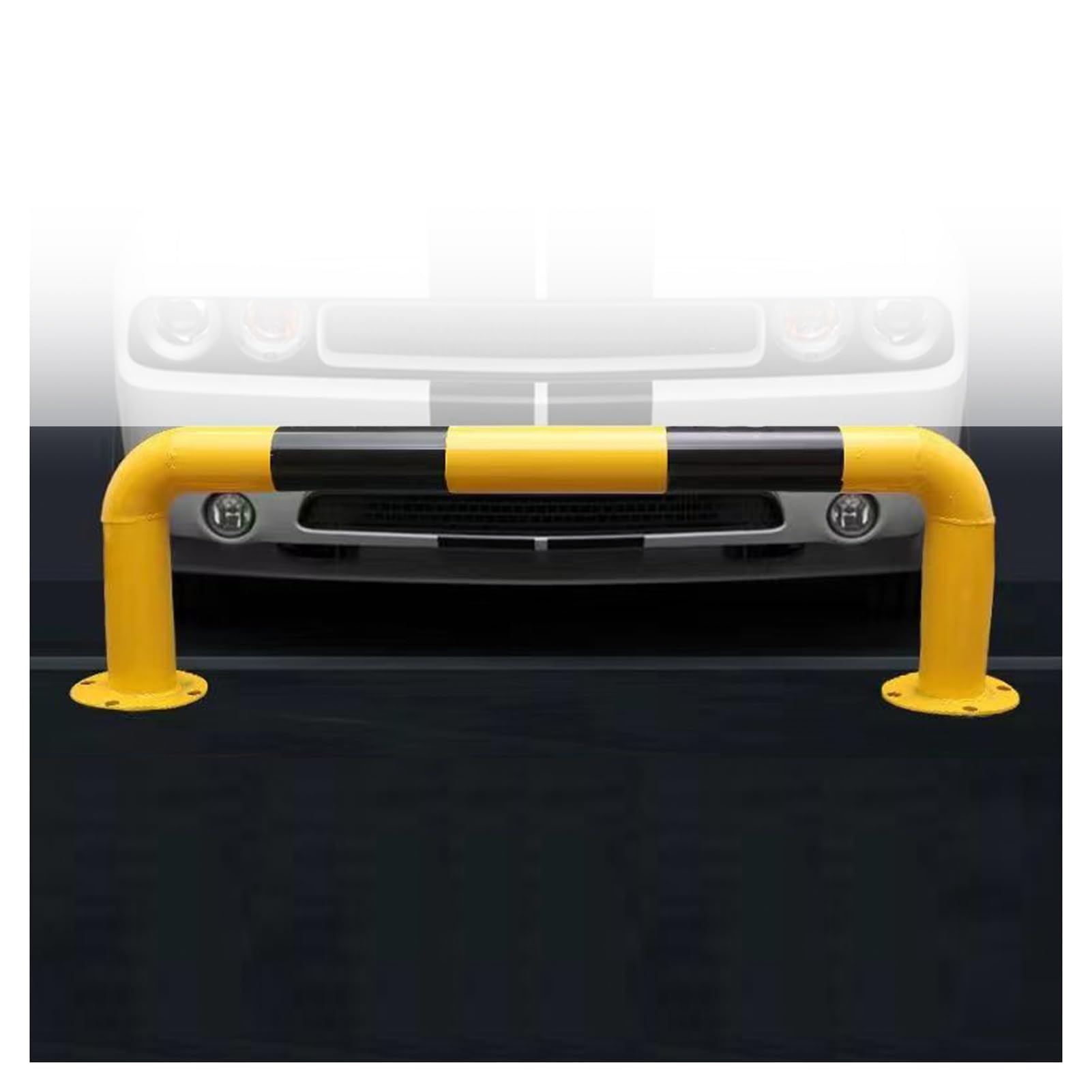 AYCDL U Shape Security Bollards, U-Shaped Guardrail Collision Bar,U Shape Parking Blocker,Round Parking Post,Suitable for Schools Driveway Garage Parking,39.37 x 11.8inch