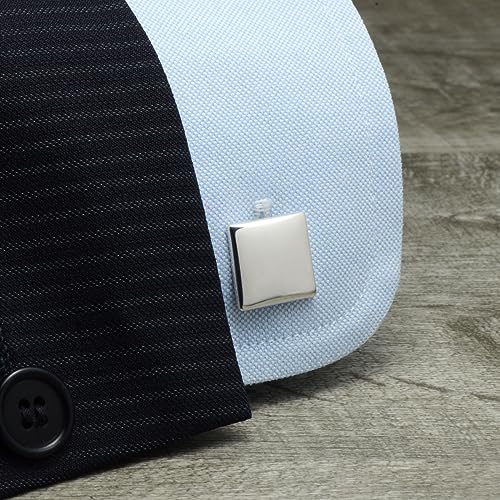 Square Cufflinks in Sterling Silver3