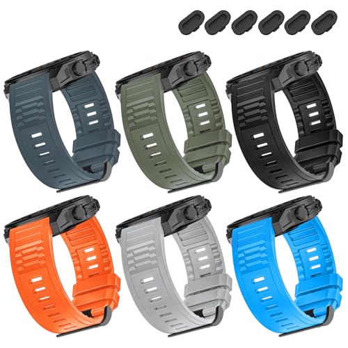 Image of 26mm Quickfit Silicone Watch Bands Compatible with Garmin Fenix 8 Pro /quatix 8 51mm /Fenix 7X /7X Pro /6X /6X Pro /5X /5X Plus /3 HR /Enduro 3 2 /Descent Mk3i 51mm /Mk2i /Tactix 8 /7 pro /epix Pro 51MM