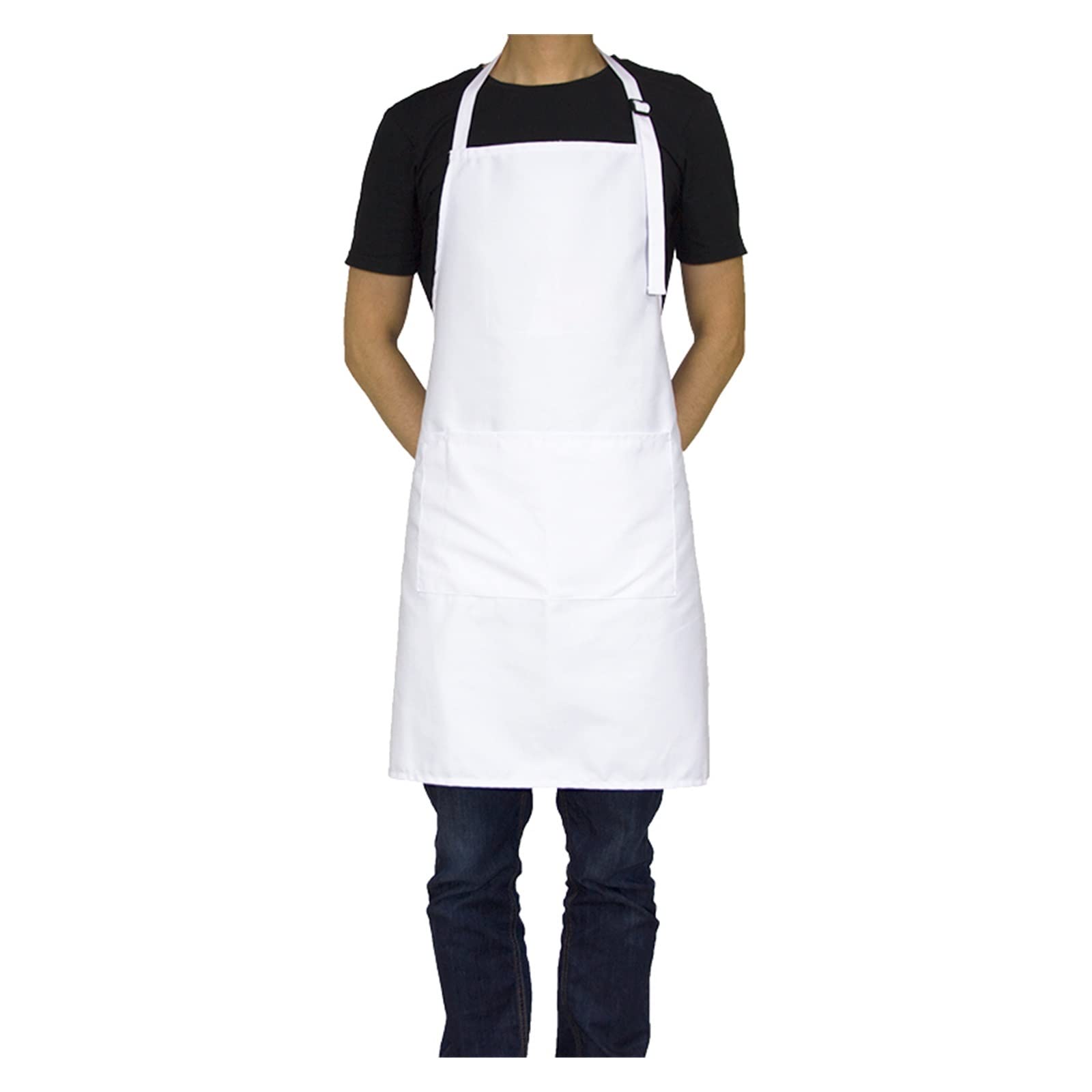 Lady Women White Cleanroom Chef Pattern Bawełniany fartuch kuchenny Custom Pinafore