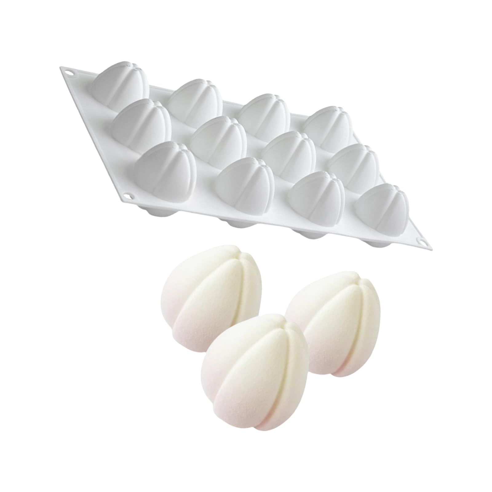 Buxuaaaa Creative Tulips Baking Molds 6/12 Cavity Silicone Tray for Dessert Party Decorations Hassle Release Demolding Nonstick Dessert Baking Tool