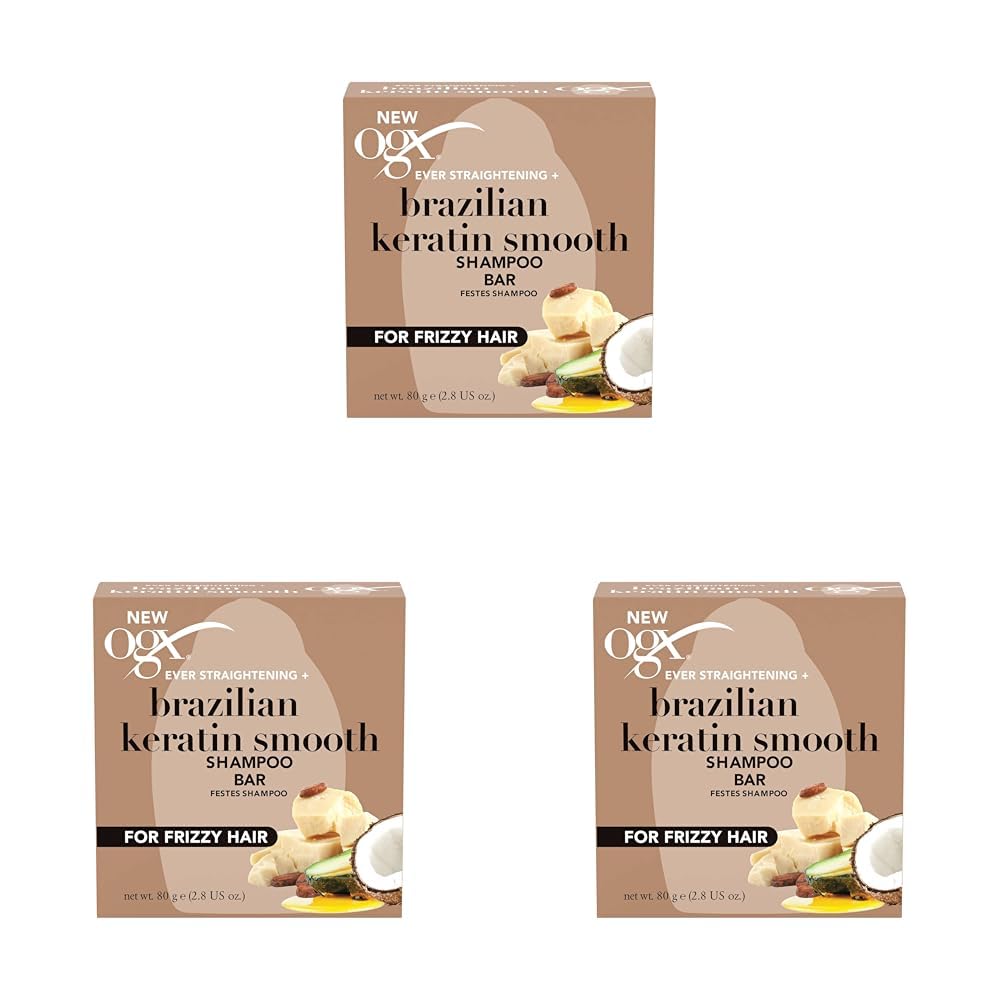 OGX Brazilian Keratin Therapy Katı Şampuan (80 gr) (3 paketi)