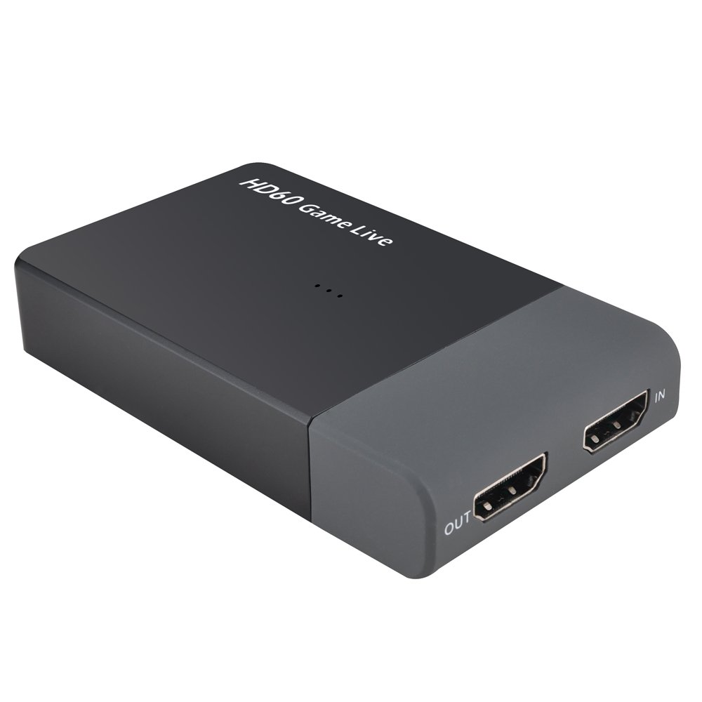 festnight ezcap261m hd video capture usb 3.0 4k 1080p game live streaming video converter support 4k video input hd in out mic in for xbox one ps4 wii u