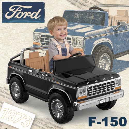 Image of ANPABO Licensed Ford F-150 24V 2 Seater Ride on Car for Kids, Black