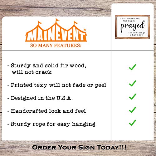 I Still Remember The Days I Prayed Sign 11x16 Inch For Home Wall/ Farmhouse Decor with Wood Frame - Image 4