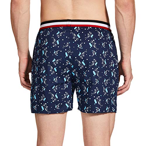 Image of Longies Men's Regular Outer Elastic Boxers (LGOBOXP2004 Navy Blue,Blue2004 XL)