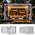 Lanonuvia 10x14 Louvered Pergola with Lights, Aluminum Pergola with Waterproof Curtains &Netting, Metal Outdoor Pergolas for Patios, Garden and Deck, White