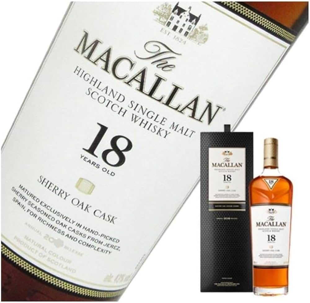 マッカラン　18年　シングルモルト　2024　700ml　1本 Amazon.co.jp: マッカラン18年 入手困難 The Macallan 18 YEARS OLD