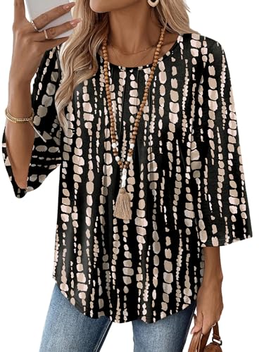 OFEEFAN Plus Size Womens Blouses Dressy Casual Spring Fashion Ladies