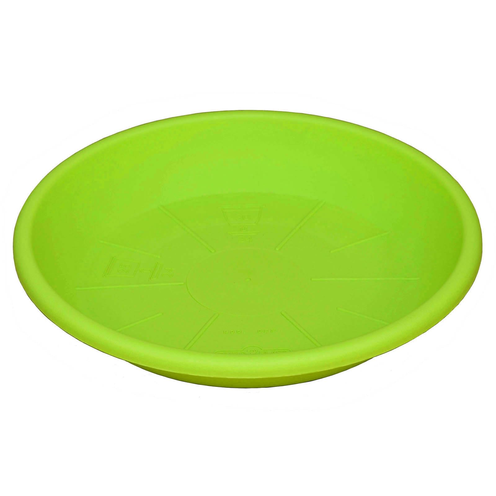 Euro3plast MITU Blumentopf mit Untersetzer in rund aus Kunststoff in der Farbe Grün für den Innen- und Außenbereich, 7 Größen zur Wahl (60 cm)