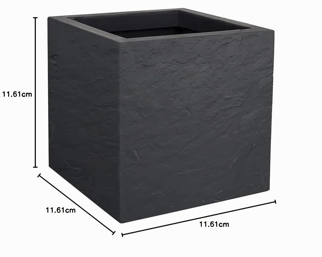 EDA - Volcania up, vaso, grigio antracite, 30 cm